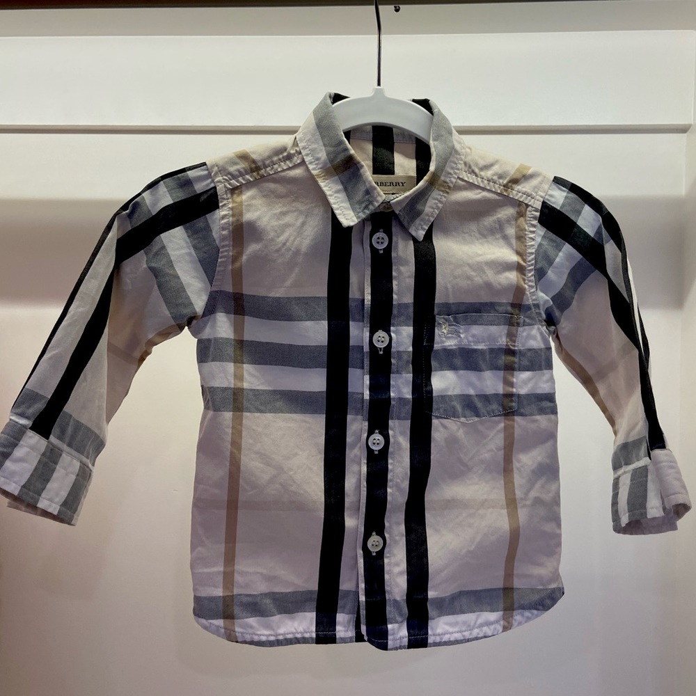 Burberry baby shirt 12M
